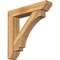 Ekena Millwork Imperial Slat Rough Sawn Bracket w/ Offset Brace, Western Red Cedar, 8"W x 40"D x 40"H BKT0806X40X40IMP06RWR - alternate 1